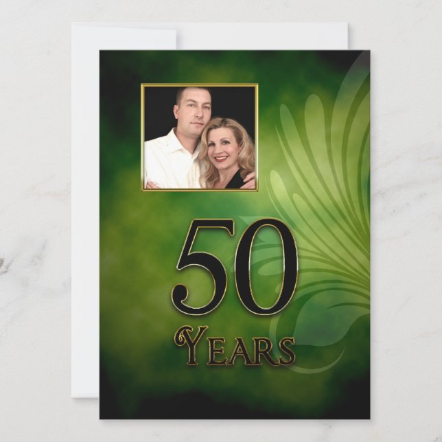 50TH INVITATION ( BIRTHDAY OR ANNIVERSARY ) (Front)