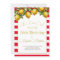 50th Italian Lemon Botanical Red White Stripe 