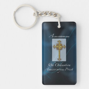 50th Jubilee Ordination Anniversary of Priest Keychain