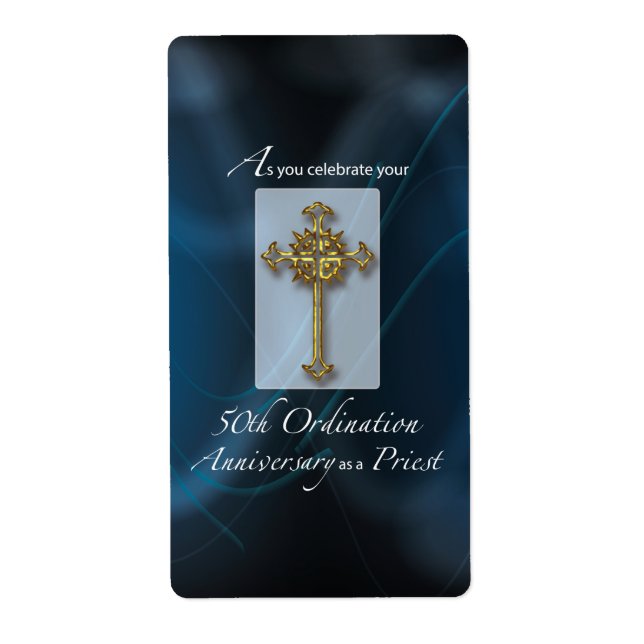 50th Jubilee Ordination Anniversary of Priest Label (Front)