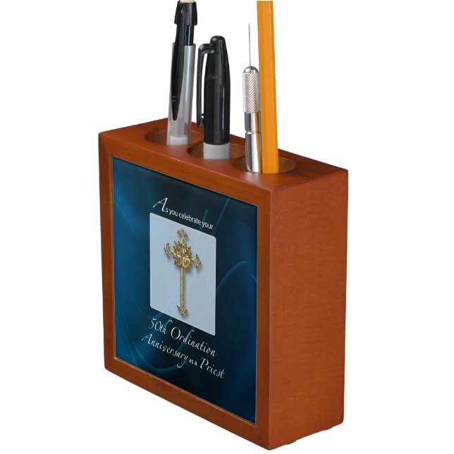 50th Jubilee Ordination Anniversary of Priest Pencil Holder (In Situ)