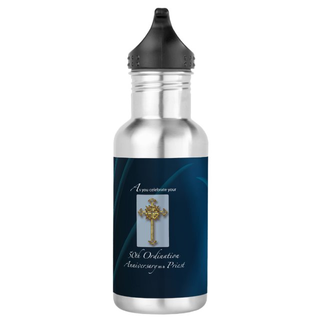 50th Jubilee Ordination Anniversary of Priest Water Bottle (Right)