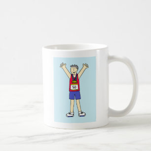 50th Marathon Congratulations for Him Coffee Mug