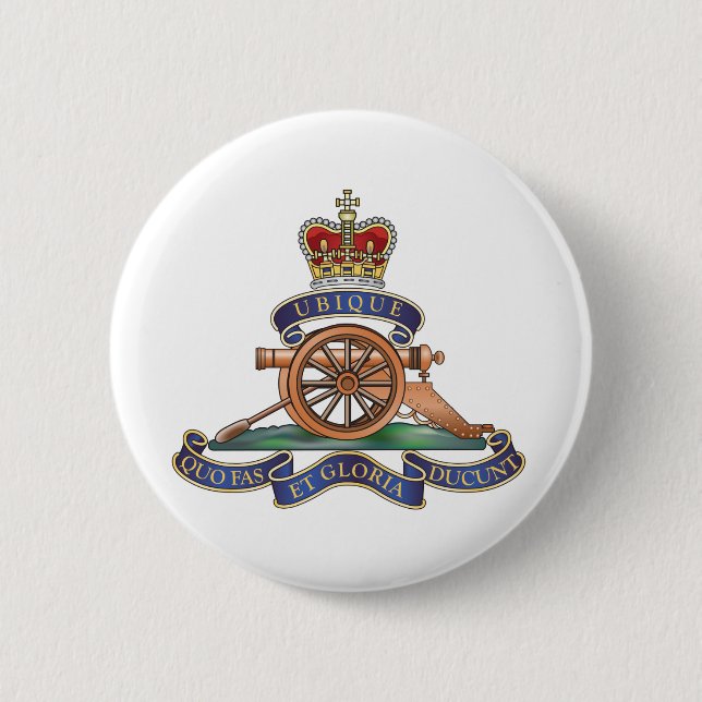50th Missile Regiment Royal Artillery Pinback Button (Front)