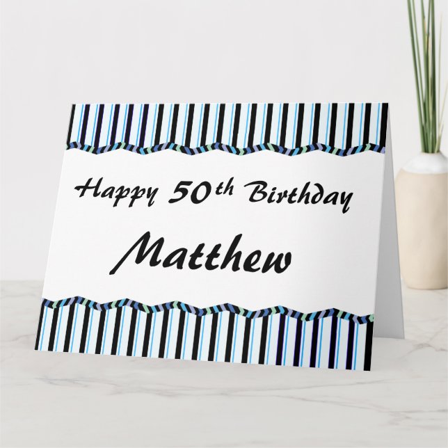 50th or Any Age Birthday-BIG Card (Front)