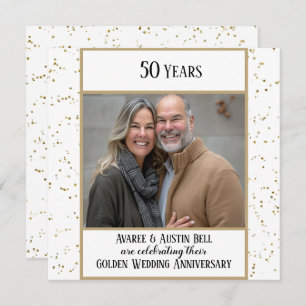50th Photo Golden Wedding Invitation