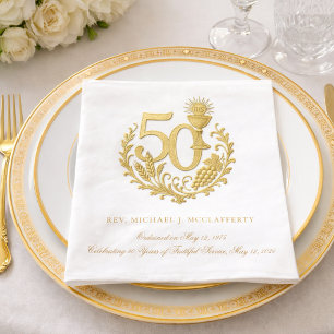 50th Priestly Ordination Golden Jubilee Napkins
