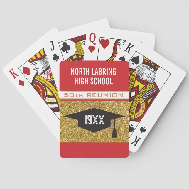 50th Reunion! Customized Partytime Poker Cards (Back)