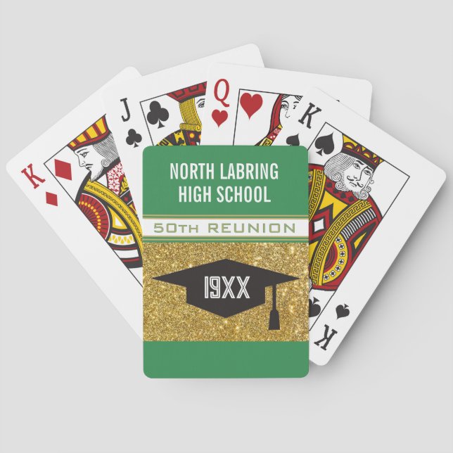 50th Reunion! Customized Partytime Poker Cards (Back)