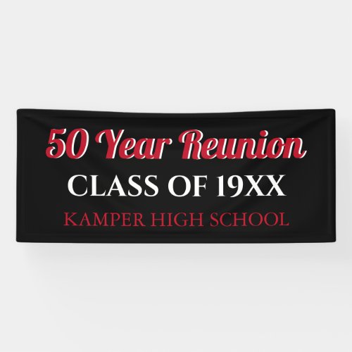 50th Reunion Fun CUSTOM Reunion banner