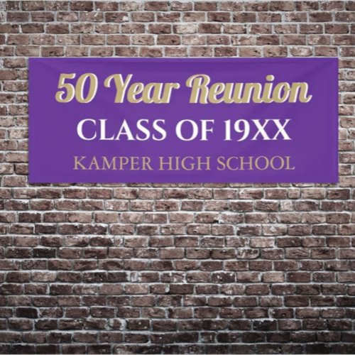 50th Reunion Fun CUSTOM Reunion banner