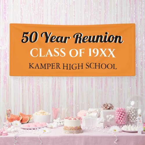 50th Reunion Fun CUSTOM Reunion banner