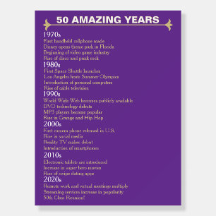 50th Reunion Timeline Foam Boards
