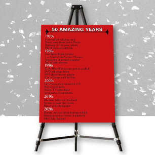 50th Reunion Timeline Foam Boards