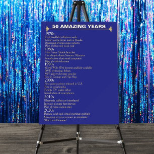 50th Reunion Timeline Foam Boards
