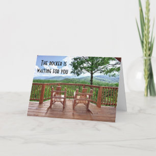 50th ROCKER IS WAITING FOR YOU HUMOR Card