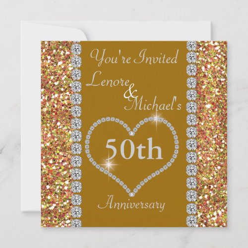 50th SPARKLE Anniversary Party Invitation