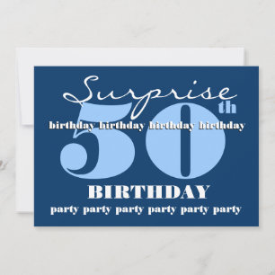 50th SUPRISE Birthday Party Invitation Template V4