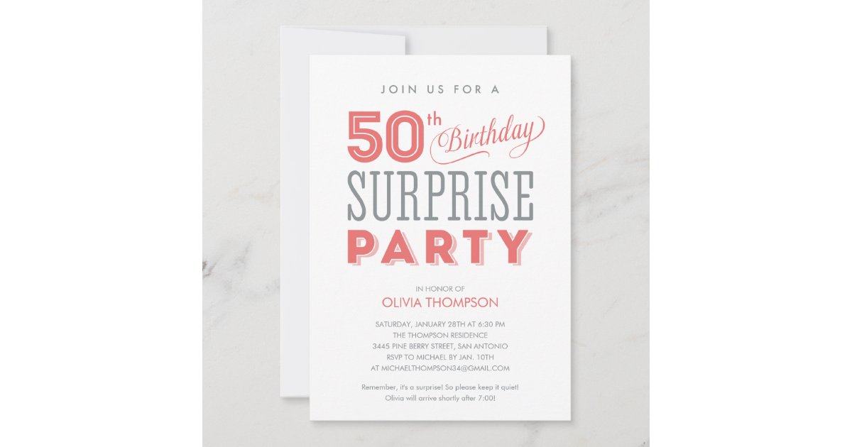 surprise 50th birthday invitations templates