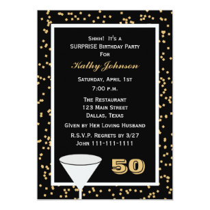 surprise 50th birthday invitations zazzle