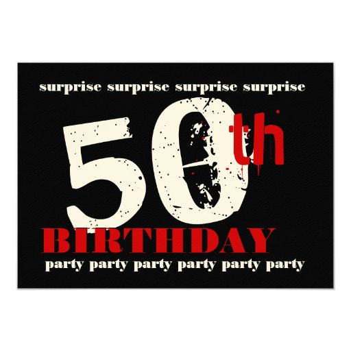 Surprise 50Th Birthday Invitation Templates Free 8