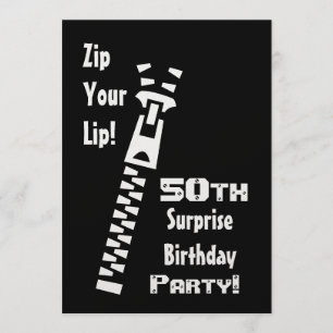 50th SURPRISE Birthday Party Invitation Template