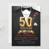 50th Surprise Birthday Tuxedo