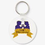 50th wedding anniversary 2t keychain