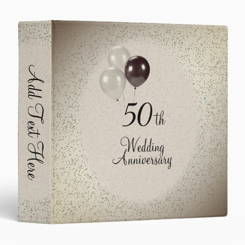 50th Wedding Anniversary 3 Ring Binder