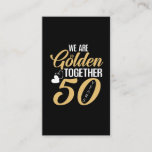 50th Wedding Anniversary 50 Years Golden Couple Business Card<br><div class="desc">50th Wedding Anniversary 50 Years Golden Couple</div>