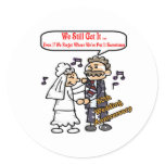 50th wedding anniversary 6t classic round sticker