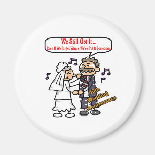 50th wedding anniversary 6t magnet