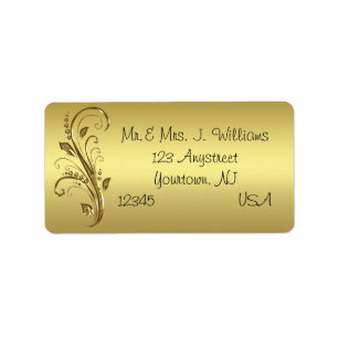 50th Wedding Anniversary Address Label