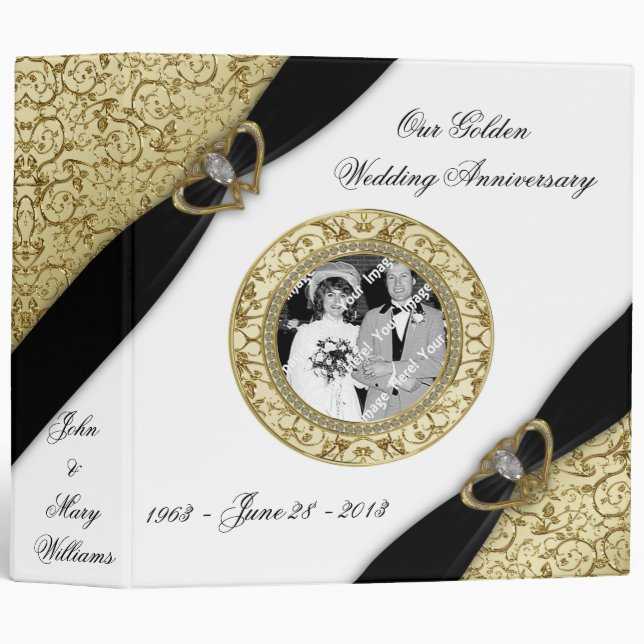 50th Wedding Anniversary Binder (Front/Spine)