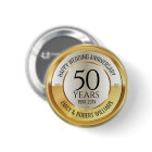 50th wedding anniversary black and gold