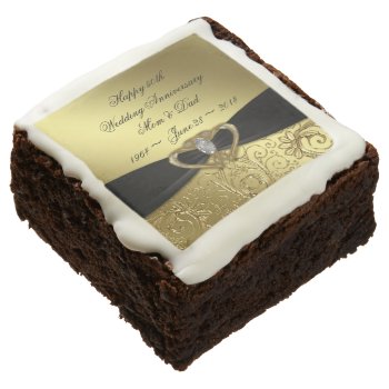 50th Wedding Anniversary Brownie by Digitalbcon at Zazzle
