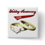 50th Wedding Anniversary Button