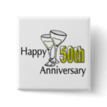 50th Wedding Anniversary Button