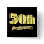 50th Wedding Anniversary Button