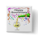 50th Wedding Anniversary Button