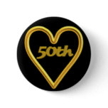 50th Wedding Anniversary Button