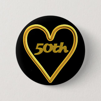 50th Wedding Anniversary Button