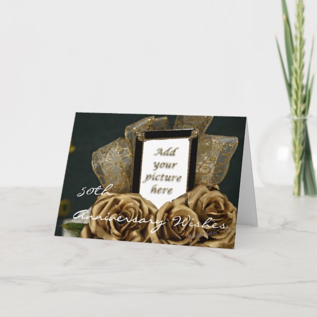 50th Wedding Anniversary Card-customize Card (Front)