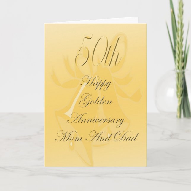 50th Wedding Anniversary Card For Mom And Dad (Front)