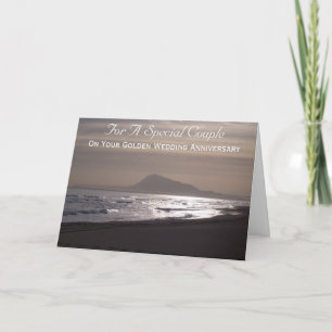 50th Wedding Anniversary Card Sunrise