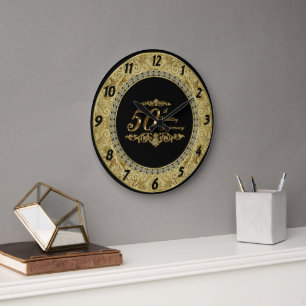 50th Wedding Anniversary Clock
