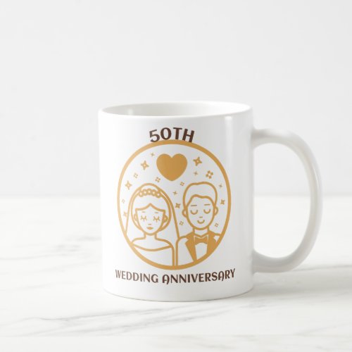 50th Wedding Anniversary Coffee Mug