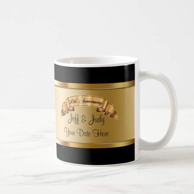 50th Wedding Anniversary Coffee Mug (Right)