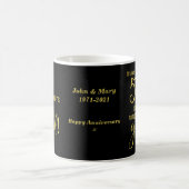 50th Wedding Anniversary Coffee Mug (Center)
