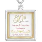 50th Wedding Anniversary Commemorative Pendant